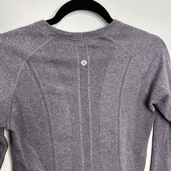 Lululemon Women’s Long Sleeve Swiftly Tech Gray Crew Neck Shirt 6 - Picture 8 of 10